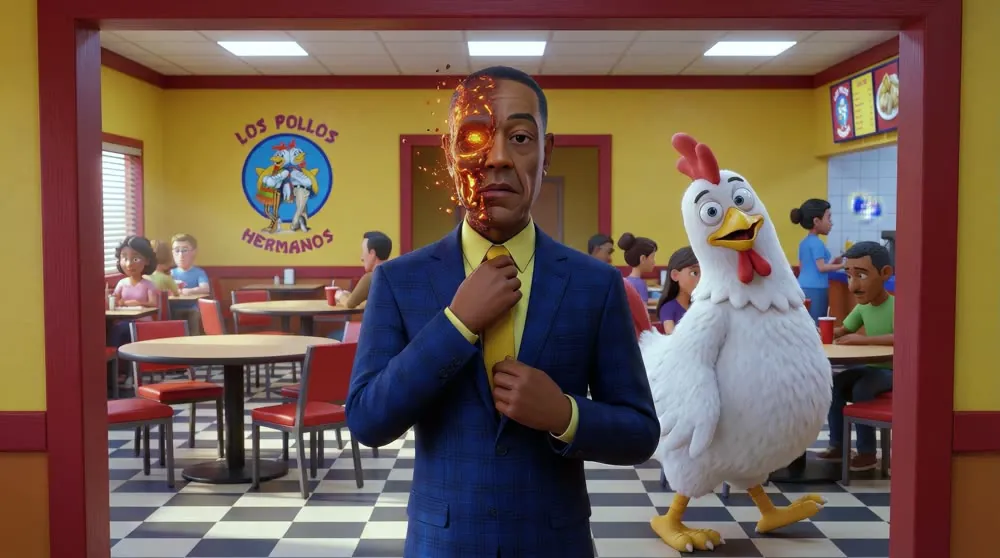 Breaking Bad Pixar style — Los Pollos Hermanos
