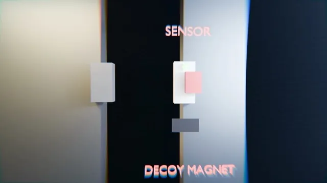 3D scene — sensor versus decoy magnet
