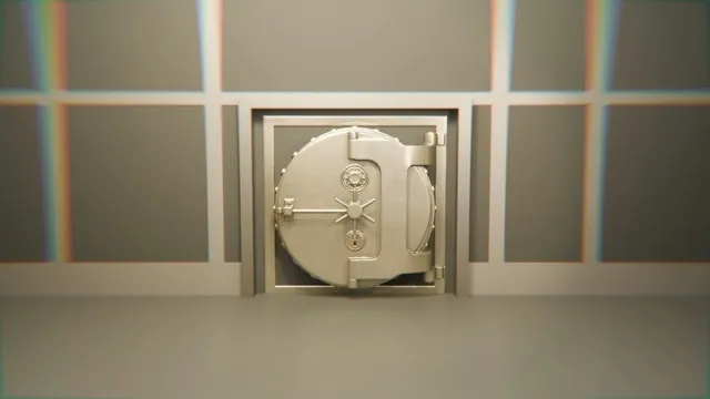 Still — the vault door