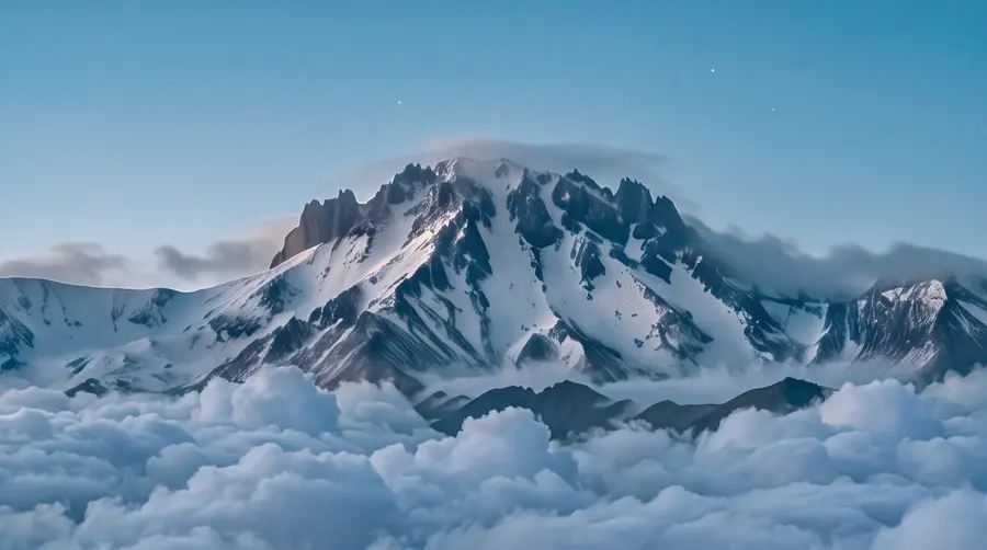 Erciyes at blue hour