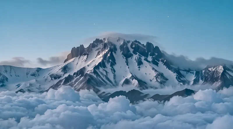 Erciyes at blue hour