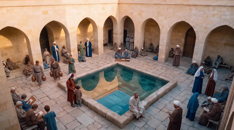 The courtyard