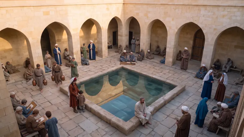 Courtyard pool — Before