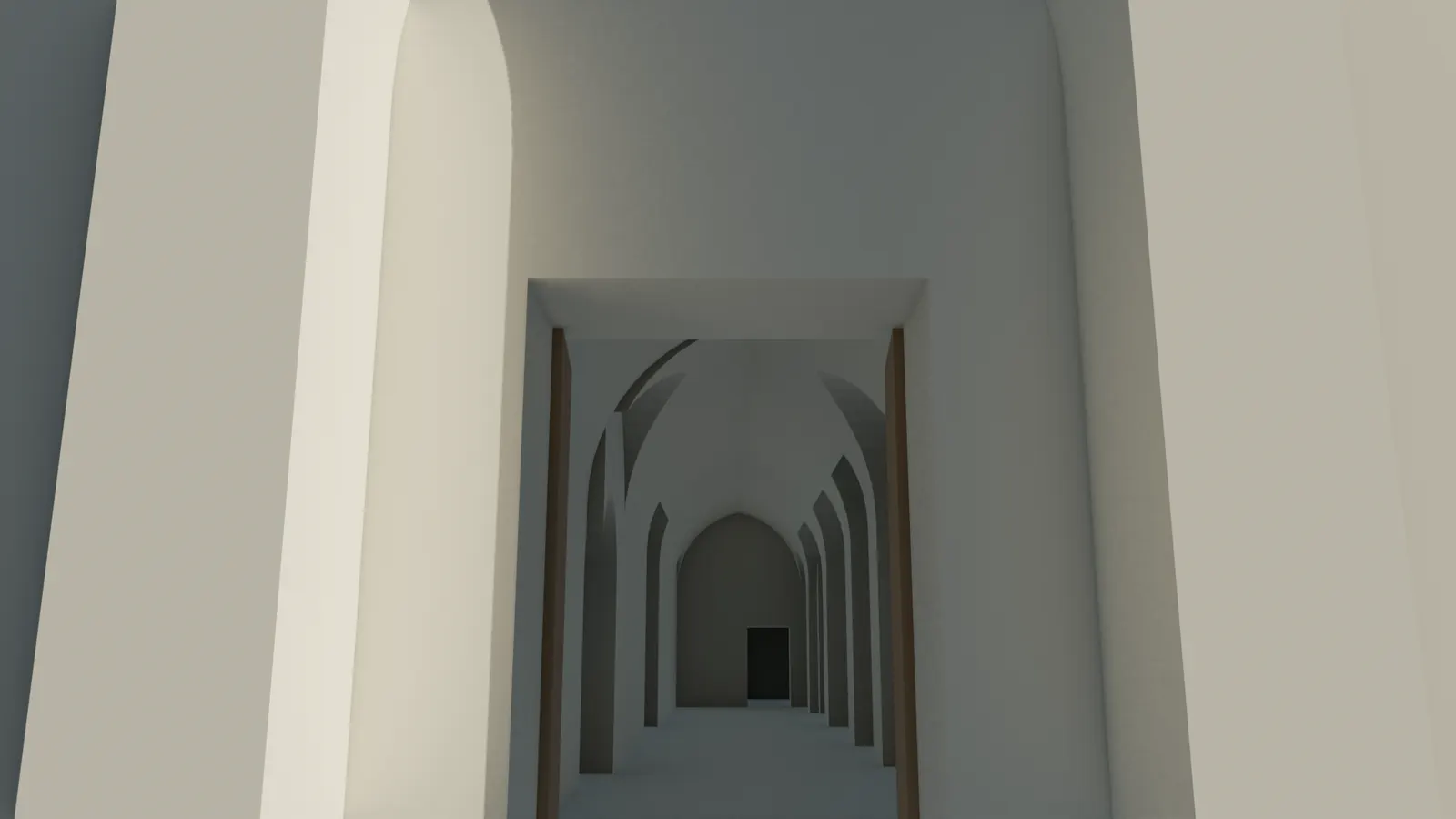 The doors open — Model